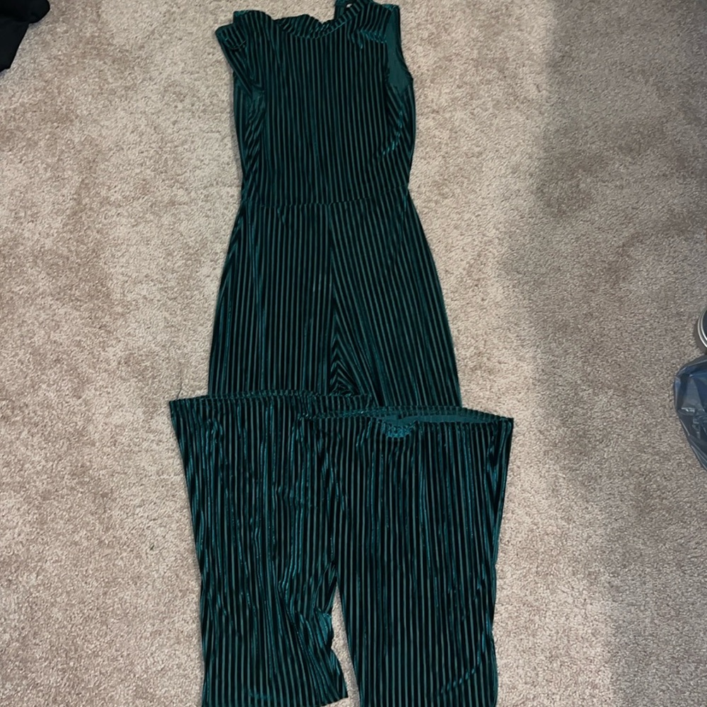 PLT green jump suit in a size 2